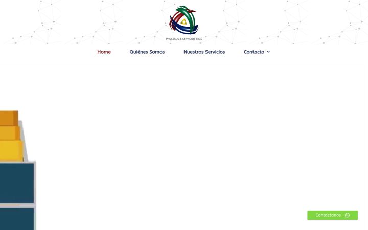 Screenshot of procesosyservicios.net.co