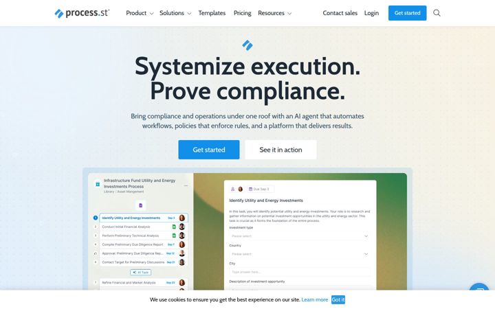 Screenshot of process.st