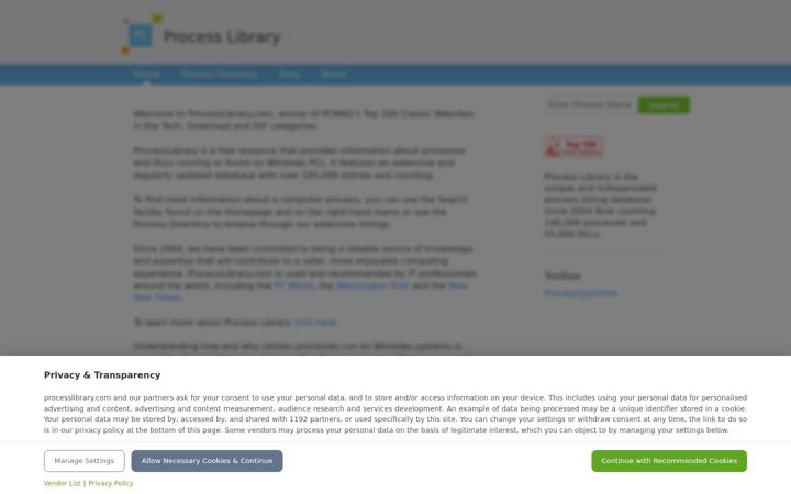 Screenshot of processlibrary.com