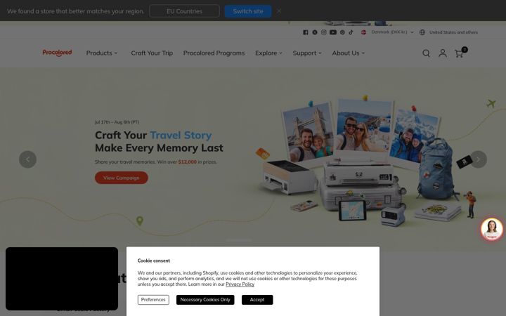 Zrzut ekranu procolored.com