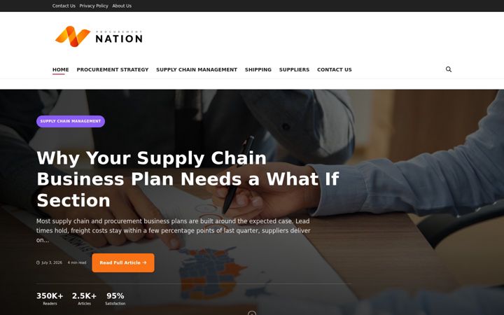 Ekrano kopija procurementnation.com