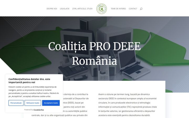 Captură de ecran a prodeee.ro