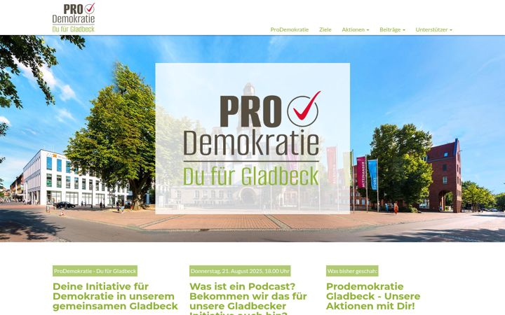 Snímek obrazovky prodemokratie-gladbeck.de