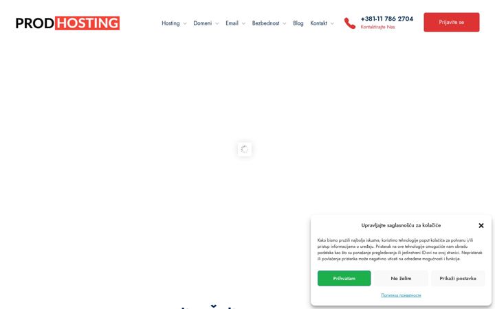 Screenshot of prodhosting.net