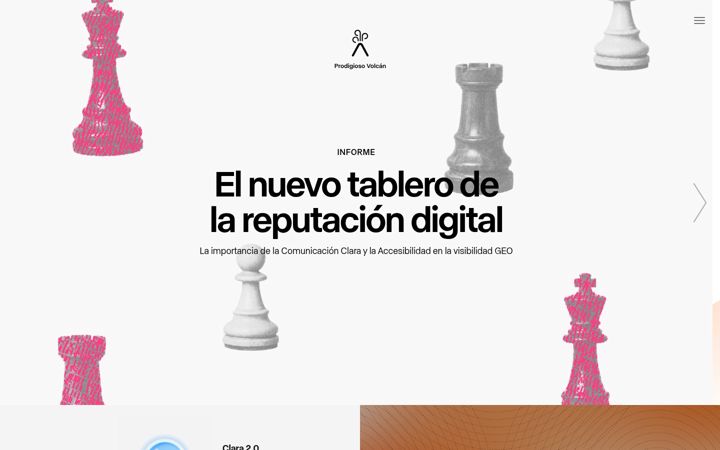 Screenshot of prodigiosovolcan.com