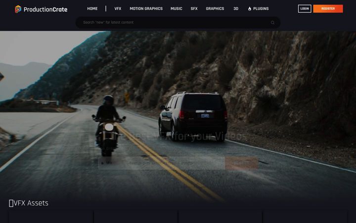 Screenshot of productioncrate.com