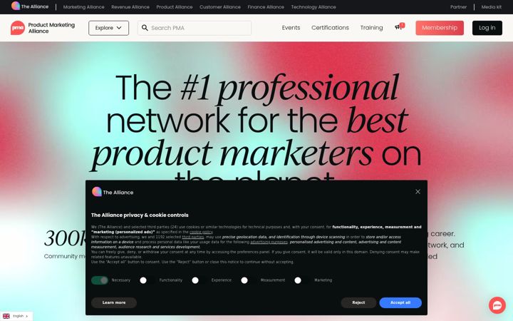 Screenshot of productmarketingalliance.com