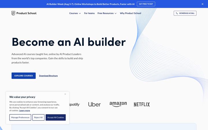 Screenshot of productschool.com