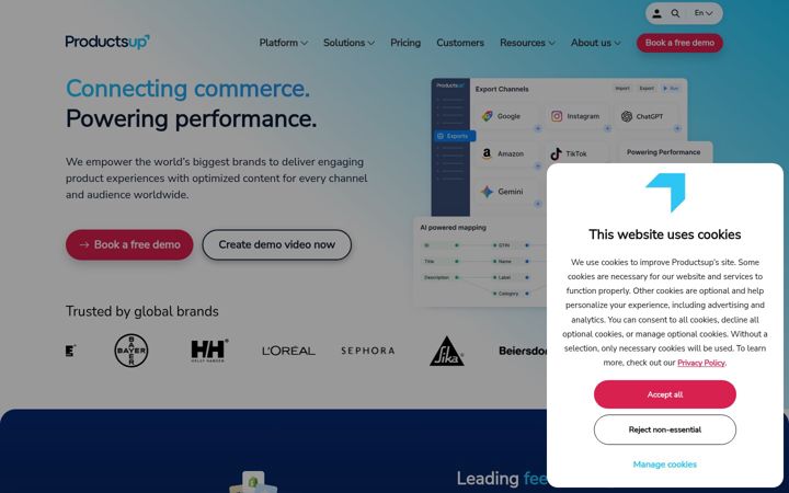 Zrzut ekranu productsup.io
