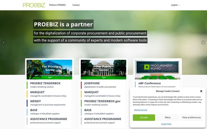 Screenshot of proebiz.com