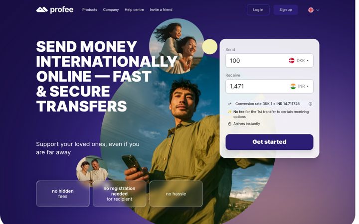 Screenshot of profee.com