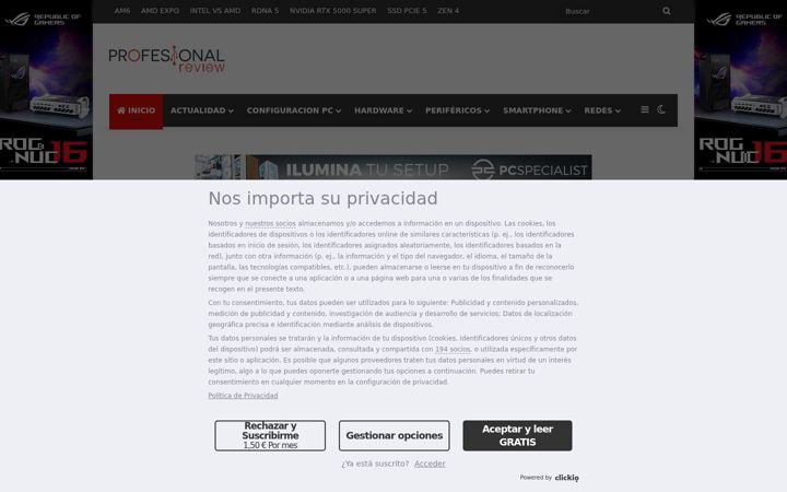 Screenshot ta' profesionalreview.com
