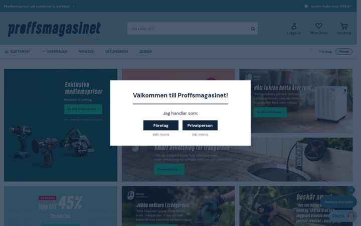 Screenshot of proffsmagasinet.se