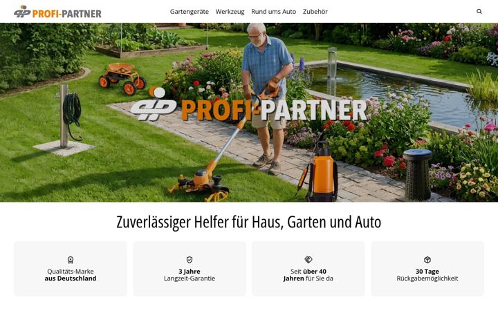 Snímek obrazovky profi-partner.com