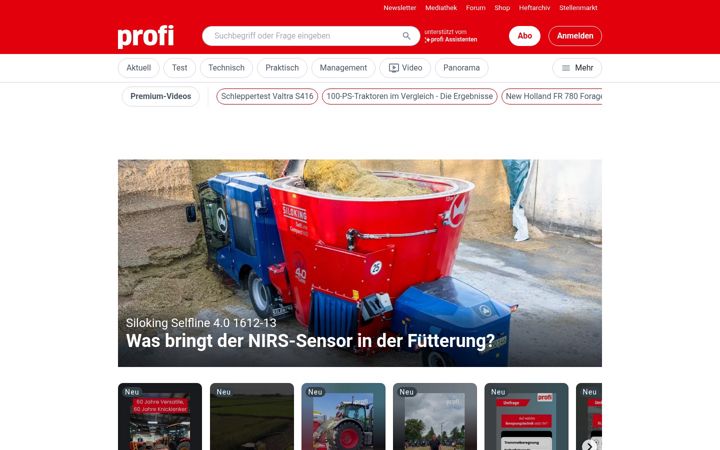 Screenshot of profi.de