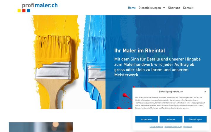 Screenshot of profimaler.ch