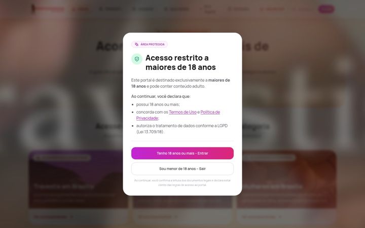 Screenshot of profissionaisdosexo.com