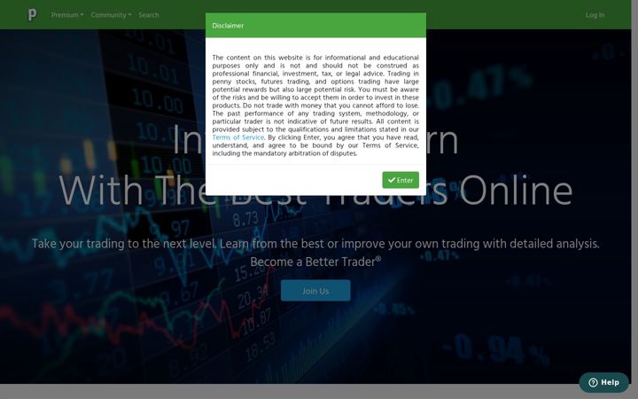 Screenshot of profit.ly