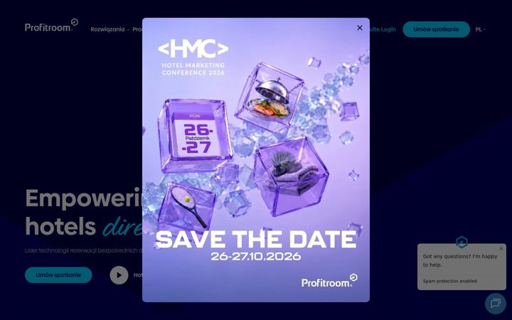 Screenshot of profitroom.pl