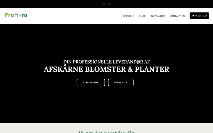 Snimka zaslona za proflora.dk