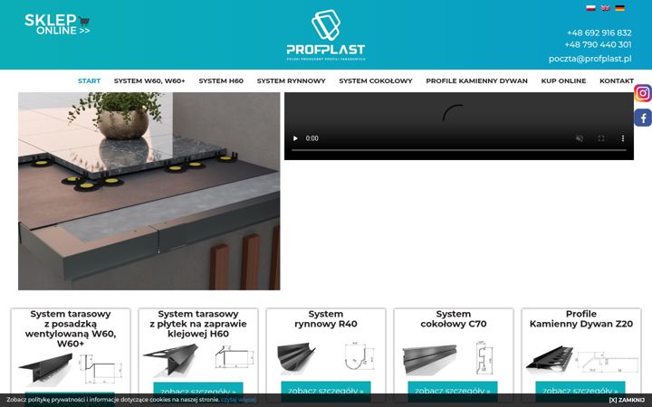 Screenshot of profplast.pl