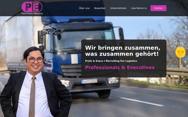 Screenshot van profs-execs.com