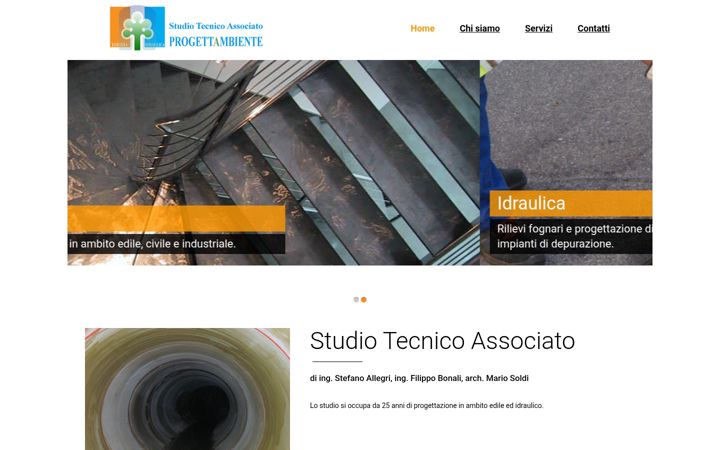 Screenshot of progettambiente.eu