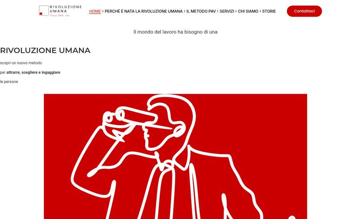Screenshot ta' progettorivoluzioneumana.it
