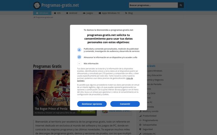 Screenshot of programas-gratis.net