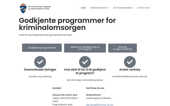 Screenshot of programbank.no
