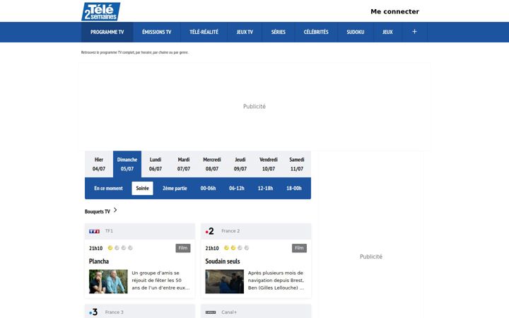 Screenshot of programme.tv