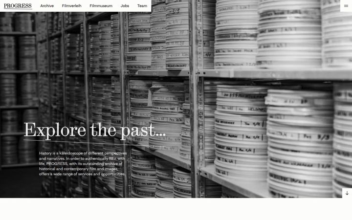 Screenshot of progress.film