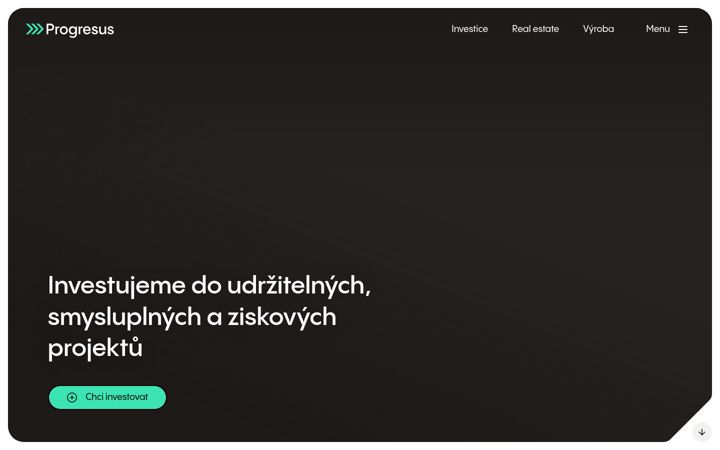 Screenshot of progresus.cz