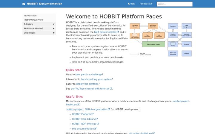 Screenshot of project-hobbit.eu