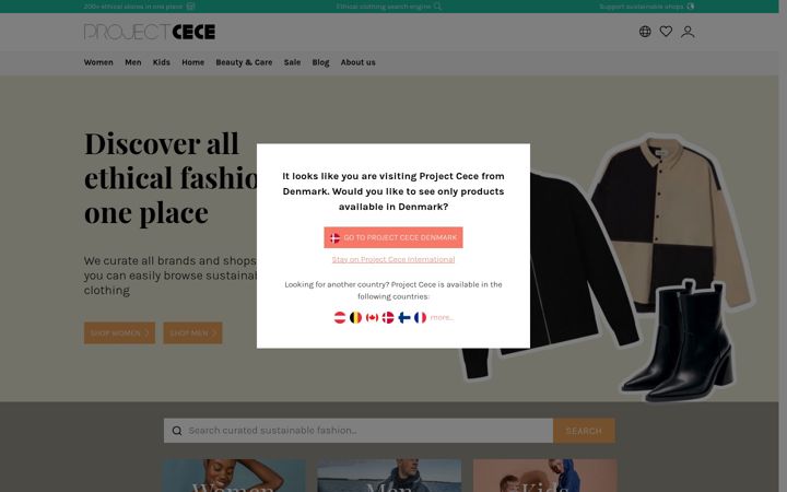 Screenshot ta' projectcece.com