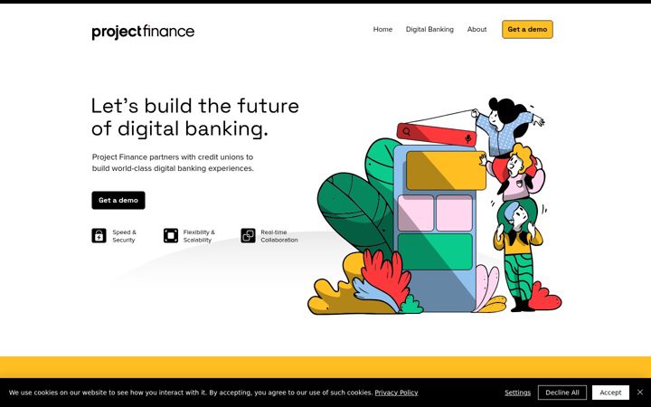 Screenshot of projectfinance.io