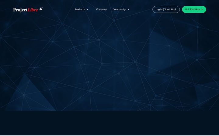 Screenshot of projectlibre.com