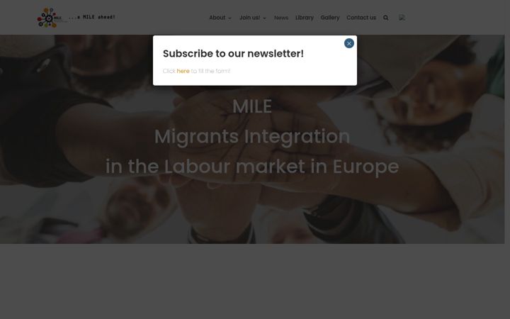 Captura de pantalla de projectmile.eu