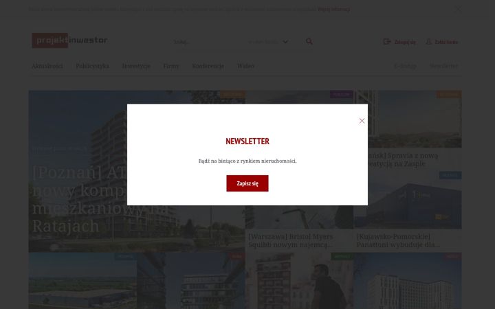 Screenshot of projektinwestor.pl