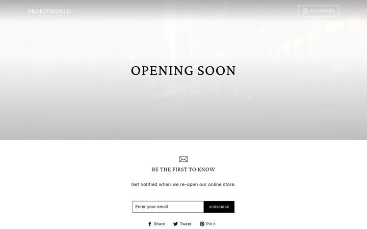 Screenshot of prokitworld.com