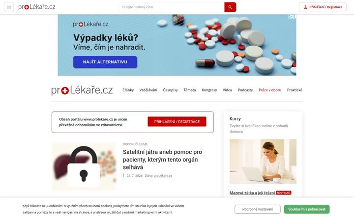 Screenshot of prolekare.cz