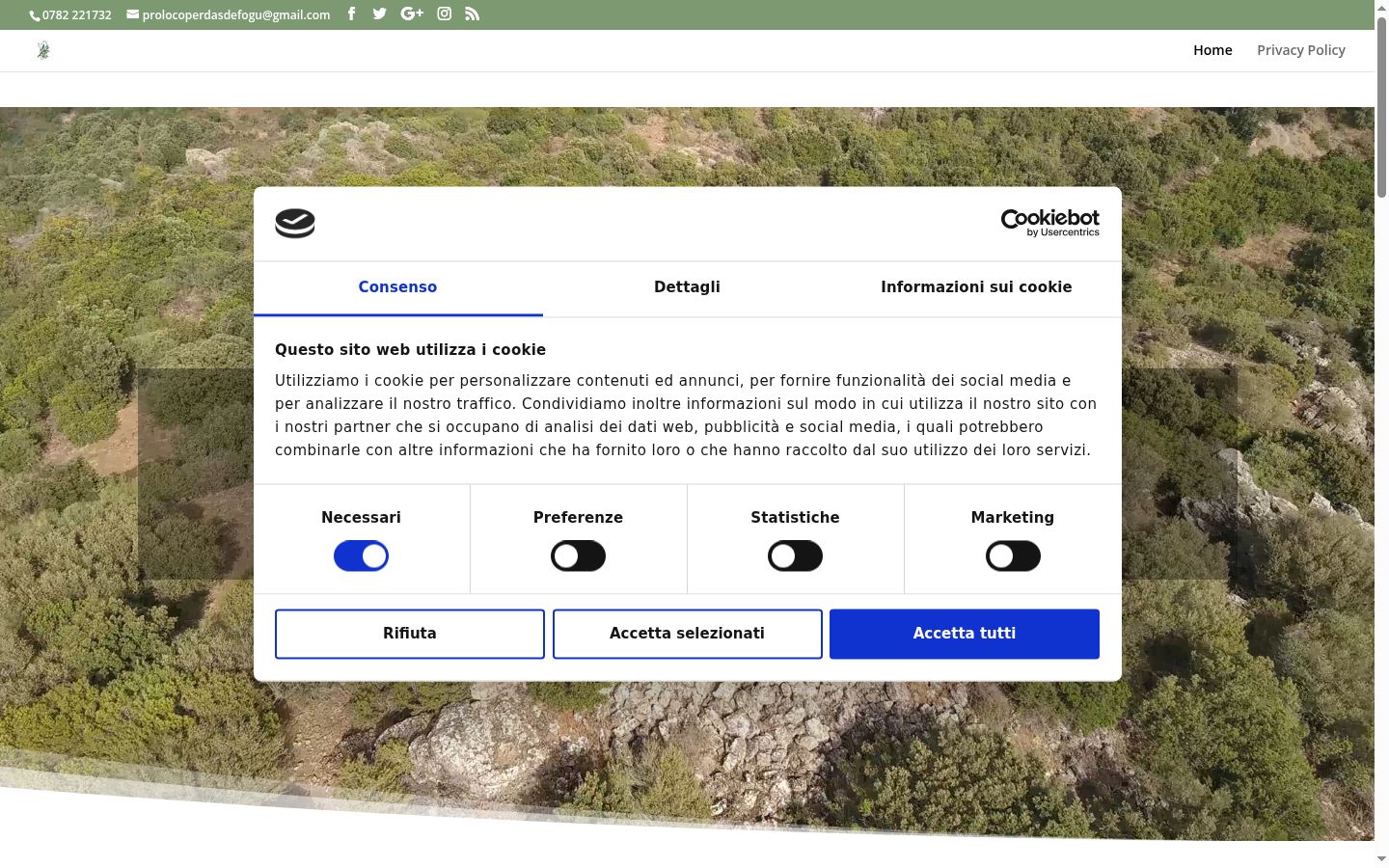 Snímek obrazovky baneru souhlasu zobrazeného před jakoukoli interakcí