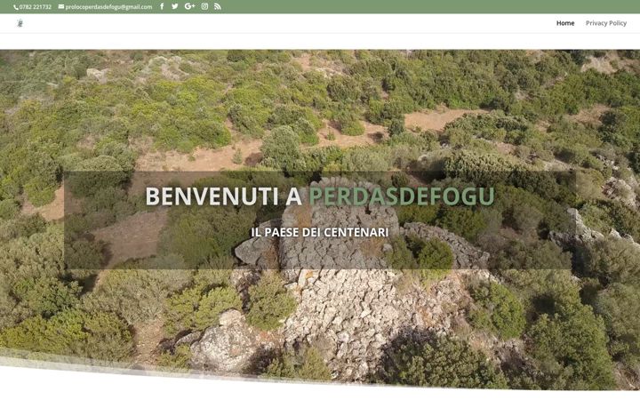 Screenshot of prolocofoghesu.it