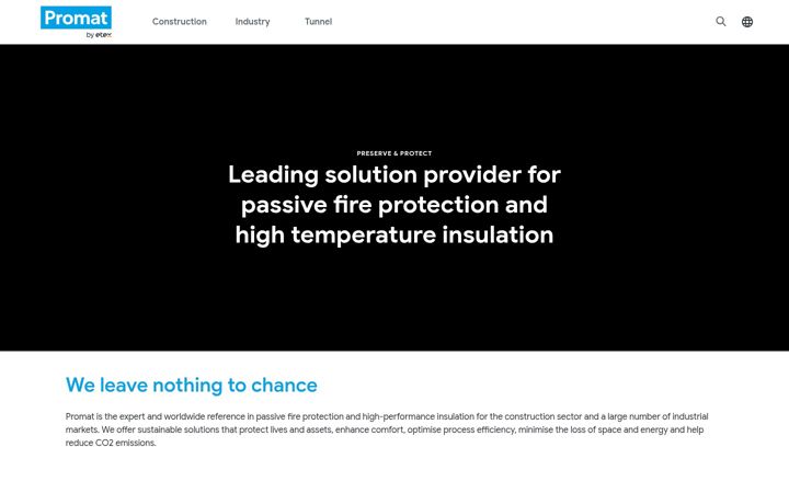 Screenshot of promat.com