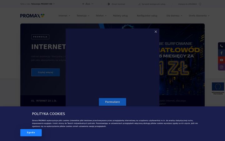 Screenshot of promax.media.pl