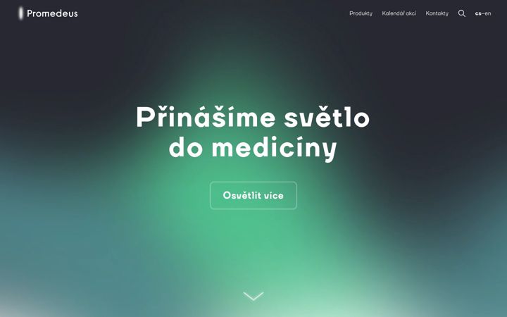 Screenshot of promedeus.cz