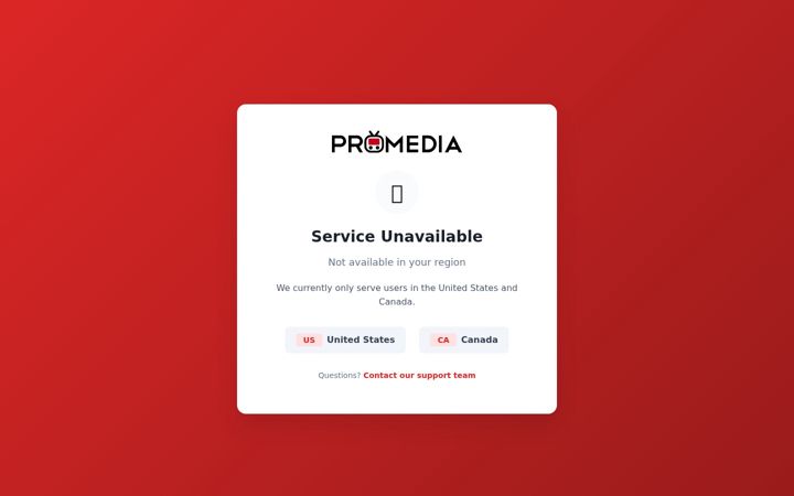 Screenshot of promedia.com