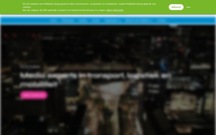 Screenshot of promedia.nl