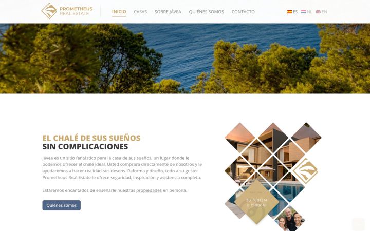 Screenshot von prometheusrealestate.es