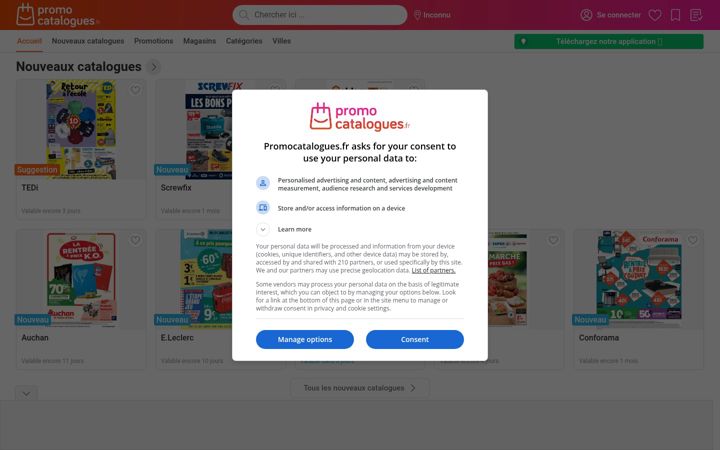 Screenshot of promocatalogues.fr